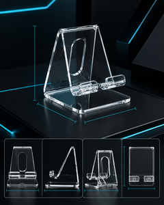Modern Solid Acrylic Transparent for Cellphone Holder Countertop Universal Mobile Phone Display <b>Stand</b> Stylish - Product Image 6