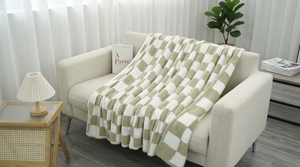 Wholesale King Size Winter Cotton <b>Woven</b> Print Custom Logo Anti-Bacteria Breathable Modern Square 3.5-4kg Home Bed <b>Blanket</b> - Product Image 5
