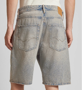 Shorts en jean baggy pour hommes avec logo personnalisé, longueur genou, style streetwear, 100% coton, séchage rapide, respirant, été, vente en gros - Product Image 2