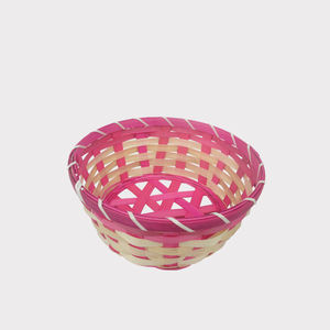 Panier-cadeau de Noël super pas cher, écologique, durable, rectangulaire, rond, en bambou, panier de rangement, plateau en osier, artisanat vietnamien - Product Image 6