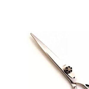 Ciseaux de barbier professionnels pliables en acier inoxydable de 6,5 pouces à manche moyen, pour droitiers, à pointe arrondie, pour salon de coiffure - Product Image 3