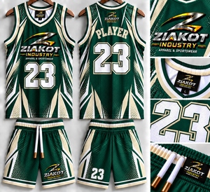 เสื้อบาสเก็ตบอลคอกลมสีฟ้าอ่อนแดงขาวแบบริบถักสั่งทำจากโรงงาน ZIAKOT ขายส่งโดยตรง - Product Image 5