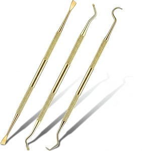 Raspador y desincrustador dental de doble punta para higiene bucal, removedor de placa y cálculos, instrumento quirúrgico dental aprobado por ISO - Product Image 1