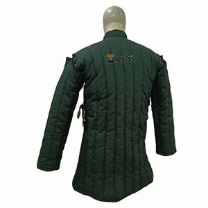 Chaqueta Gambeson Verde Medieval de Alta Calidad, Acolchada y Gruesa, de Algodón, Estilo Aketon, para Cosplay, Disfraz Histórico - Product Image 4