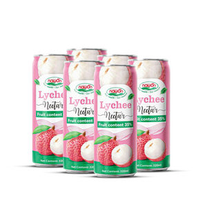 Boisson au Nectar de Litchi Nawon en Marque Blanche, Vente en Gros, Canette 320ml, Teneur en Fruits 35% - Product Image 1