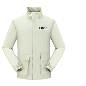 Veste coupe-vent légère personnalisée à col montant, entièrement zippée, pour activités de plein air et sport décontracté, avec poignets ajustables et poches utilitaires - Product Image 2