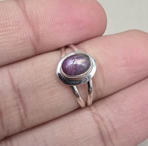 Anillo de rubí natural en plata de ley 925, joyería hecha a mano para mujer - Product Image 4