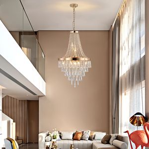 Elegante Lampadario a Sospensione Moderno a 11 Luci con Finitura Dorata, Design a Più Livelli, 20 Pollici, per Sala da Pranzo - Product Image 5