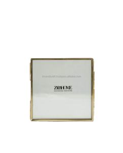 Cadre photo personnalisé créatif en or, écologique, durable, luxueux, style européen moderne, texture simple, forme carrée, pour la maison - Product Image 2