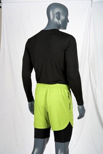 Nouveaux shorts de bain Awrah personnalisés avec logo, taille élastique, respirants, 100% polyester, imperméables, séchage rapide, couvrant les genoux, pour hommes - Product Image 5