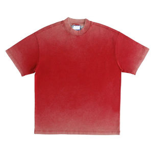 เสื้อยืดคอกลมโอเวอร์ไซส์สตรีทแวร์ผู้ชายพร้อมโลโก้แบบกำหนดเอง - Product Image 2