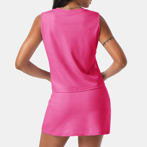 ชุดเสื้อกล้ามและกางเกงขาสั้นสำหรับเล่นพิคเคิลบอลน้ำหนักเบาพิเศษสำหรับผู้หญิง ชุดฤดูร้อนพร้อมเล่นพิคเคิลบอลสำหรับผู้หญิง เสื้อกล้ามสำหรับผู้หญิง - Product Image 2