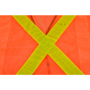 Chaleco de Seguridad Reflectante Naranja de Alta Visibilidad, Transpirable, con Cuello en V, Ropa de Trabajo para Hombre, para Uso Industrial en Exteriores - Product Image 3