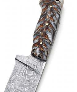 Handcrafted Patterned Steel <b>Craft</b> <b>Tool</b> Pinecone Resin Handle Executive Display Piece - Product Image 3