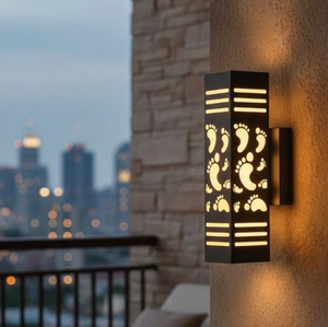 Wall light Square / Rectangular Viet Nam CM Decor steel/inox Living Room / Bedroom / Hallway Flush Mount 3500K (Warm White) LED - Product Image 2