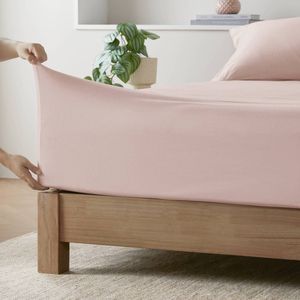 All Season Queen Size Cotton Blend Jersey Knit <b>Sheet</b> & <b>Pillowcase</b> <b>Set</b> - Product Image 4