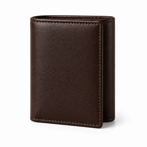 Custom Minimalist Genuine Leather Trifold Wallet Luxury Branding Design Custom Packaging Handmade Men's Wallet Bulk Supply - Product Image 2