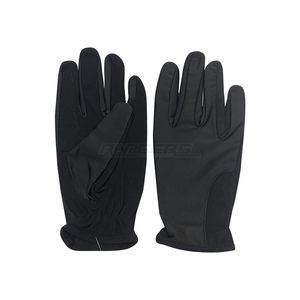 Full Finger Equestrian <b>Gloves</b> <b>Suede</b> Leather Unisex Fashion Twill Cuff Anti Slip Low MOQ Outdoor Training Horse Riding <b>Gloves</b> - Product Image 1