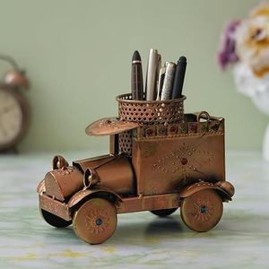 ที่ใส่ปากกาโลหะรูปสามล้อสีดำ งานแฮนด์เมด ตกแต่งด้วยสแตนเลส สำหรับบ้าน สำนักงาน โรงเรียน - Product Image 2