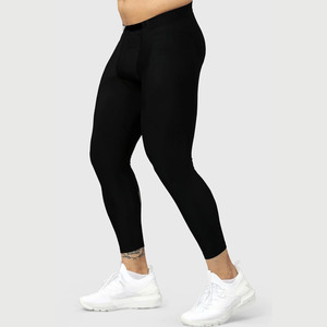 Leggings de Compresión Elásticos para Hombre, Personalizados al por Mayor, con Cintura Elástica, Transpirables y de Secado Rápido para Fitness, Gimnasio, Correr y Trotar - Product Image 1