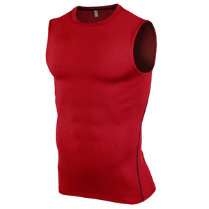 Custom Sports Vest Sleeveless Underwear T-shirt Men Yoga Gym <b>Weightlifting</b> Running Gym <b>Singlet</b> tank Top Men Vest for Men - Product Image 4