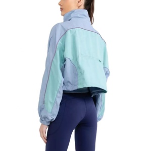 Veste coupe-vent légère et décontractée pour femme, surdimensionnée, personnalisable, avec fermeture éclair, poignets élastiques, en nylon, idéale pour l'extérieur – Meilleure vente - Product Image 2