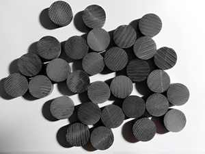 Boutons en corne de buffle naturelle faits à la main de haute qualité, décorés de paillettes |   Tige moderne écologique pour vêtements en jean - Product Image 4
