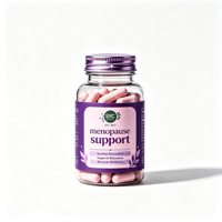 Capsules Naturelles de Soutien à la Ménopause pour Adultes, Marque Privée OEM, Sans OGM, Soutien Immunitaire Botanique, Soulagement des Bouffées de Chaleur et des Sueurs Nocturnes