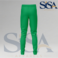 Pantalon décontracté homme vert clair coupe mi-regular micro-extensible sportswear à séchage rapide en polyester léger avec cordon de serrage