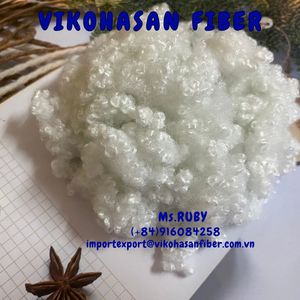 Proveedor Vietnamita VIKOHASAN, Material de Relleno Siliconizado Hueco Reciclado Blanco HCS 15D para Almohadas, Edredones, Mantas y Sofás - Product Image 4