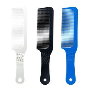 Peigne de barbier personnalisé en fibre de carbone pour coupe de cheveux professionnelle, avec logo et couleur au choix - Product Image 1