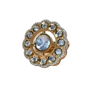 แหวนลายหินสีขาวผลิตในอินเดียโดยมั่นใจในคุณภาพ925สำหรับผู้ซื้อขายส่ง - Product Image 1