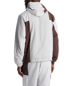 Veste de survêtement rétro en nylon à col montant, personnalisée avec logo brodé, coupe-vent décontractée pour l'extérieur - Product Image 3