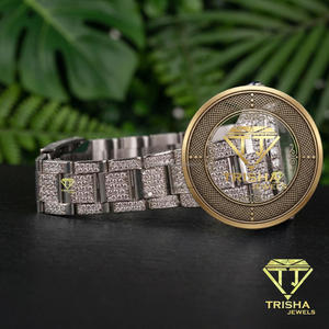 Reloj de Lujo Hip Hop Unisex de Acero Inoxidable con Diamantes Moissanite VVS Totalmente Iced, Movimiento Mecánico Automático, Resistencia al Agua 3BAR - Product Image 2
