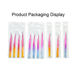 Pinzas para Extensión de Pestañas con Punta de Fibra de Acero Inoxidable, las Mejores para Volumen, Fabricante de Pinzas para Pestañas, Venta Directa de Fábrica - Product Image 2