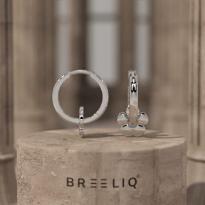 Pendientes de Aro con Flor Dorada, Pendientes Minimalistas Florales para Mujer, Joyería Elegante de Plata de Ley, Regalo Elegante - Product Image 3