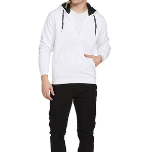 Sweat à capuche zippé haute performance pour homme, tissu léger, fermeture éclair intégrale, coupe confortable, idéal pour les tenues décontractées et les basiques. - Product Image 6