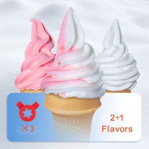 Commercial 22 30L/H Countertop Ice Cream <b>Maker</b> 2x6L Hopper 2L Cylinder LCD Panel <b>Yogurt</b> Raw 2350W Soft Serve Machine Puffing - Product Image 4