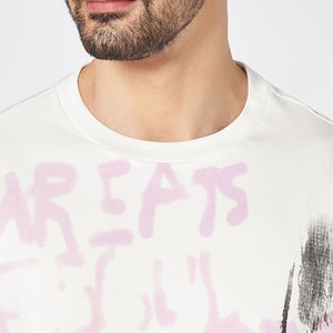 เสื้อยืดผู้ชาย คอตตอน ผ้าเจอร์ซีย์ คอกลม/คอวี พิมพ์ลายได้ตามสั่ง แขนสั้น ไซส์ใหญ่ ระบายอากาศได้ดี มีสีให้เลือกตามสั่ง - Product Image 6