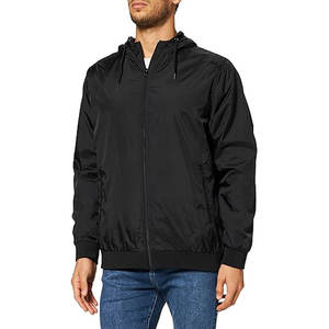 Veste coupe-vent sur mesure, veste coupe-vent de couleur unie, veste coupe-vent streetwear - Product Image 1