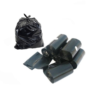 Sac poubelle noir pliable, robuste, en plastique, jetable, grande taille, pour extérieur - Product Image 6