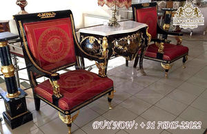 Stylish and <b>Comfy</b> High Back Living Room Chairs Buy Online Wing Back Chairs for Living Room Teak Wood Wing Back Lounge Chairs <b>UK</b> - Product Image 3