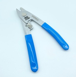 Pelacables óptico de tres orificios con mango azul, herramienta para quitar la funda de fibra óptica para instalación de redes - Product Image 4