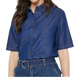 Tops modernos de corte relajado para mujer, tops informales para el día a día, tops transpirables de verano para mujer, tops informales contemporáneos para mujer - Product Image 3