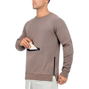 เสื้อฮู้ดผู้ชายผ้าฟลีซ สกรีนโลโก้ได้ สไตล์ลำลอง สตรีทแวร์ ทรงหลวม แฟชั่นคนเมือง ขายส่ง OEM เสื้อกันหนาว - Product Image 4