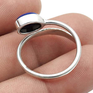 Adjustable Design Natural <b>Labradorite</b> Gemstone <b>Ring</b> Boho Jewelry Crafted From 925 Sterling Silver Wholesale Price Manufacturer - Product Image 4