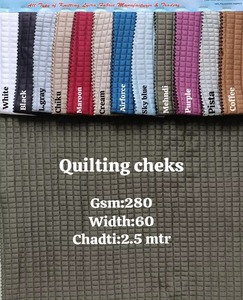 ผ้าถักลายตารางเย็บติดกันแบบยืดได้ 4 ทิศทาง หนัก 280GSM กว้าง 60 นิ้ว ให้ความอบอุ่น เหมาะสำหรับชุดกีฬาและเสื้อคลุมกีฬา - Product Image 3