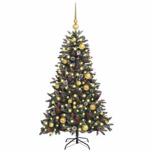 Árbol de Navidad Artificial Verde de 47.24 Pulgadas con 150 LED para Iluminación Festiva - Product Image 3