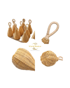 Nouvelles hochets pour bébés, jouets musicaux en rotin tressé à la main, avec un design en forme de poire scintillant, pour apaiser et divertir les enfants, cadeau - Product Image 1