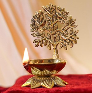 Pure <b>Brass</b> <b>Candlestick</b> Holder | Religious Puja & Home Decoration | Handcrafted Durable Design - Product Image 3